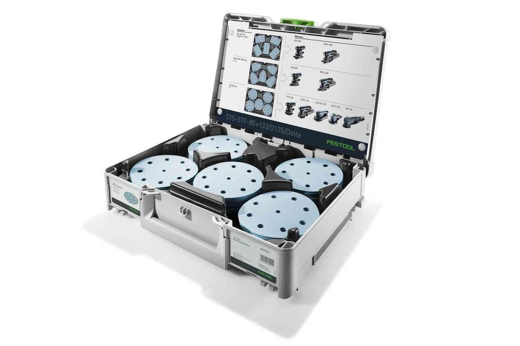 FESTOOL -Systainer³ Abrasive Set SYS-STF D125 GR Set