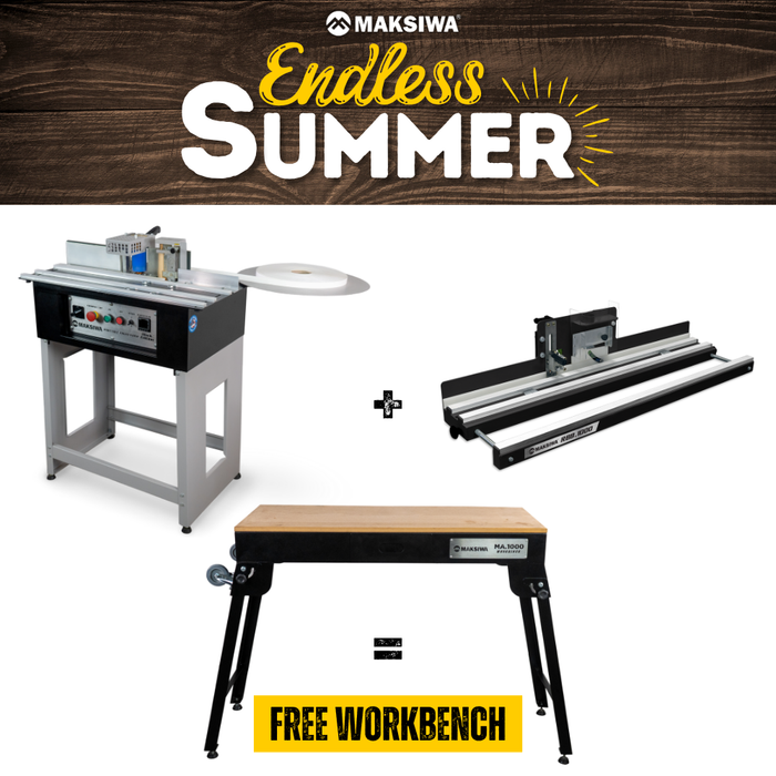 Maksiwa Endless Summer - Edgebander CBC.E + Edge Trimmer RBB.1000 = Workbench MA.1000