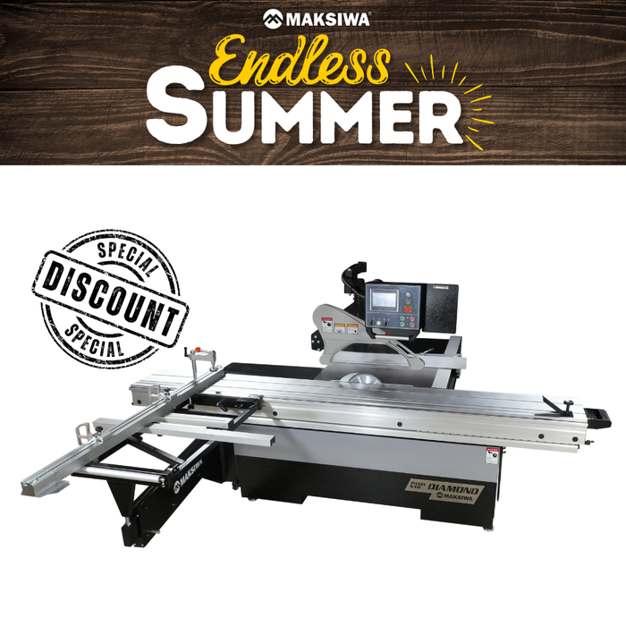 Maksiwa Sliding Panel Saw Diamond - BMD.3200.IR - Main motor Power 10 HP 3 phase 220 V