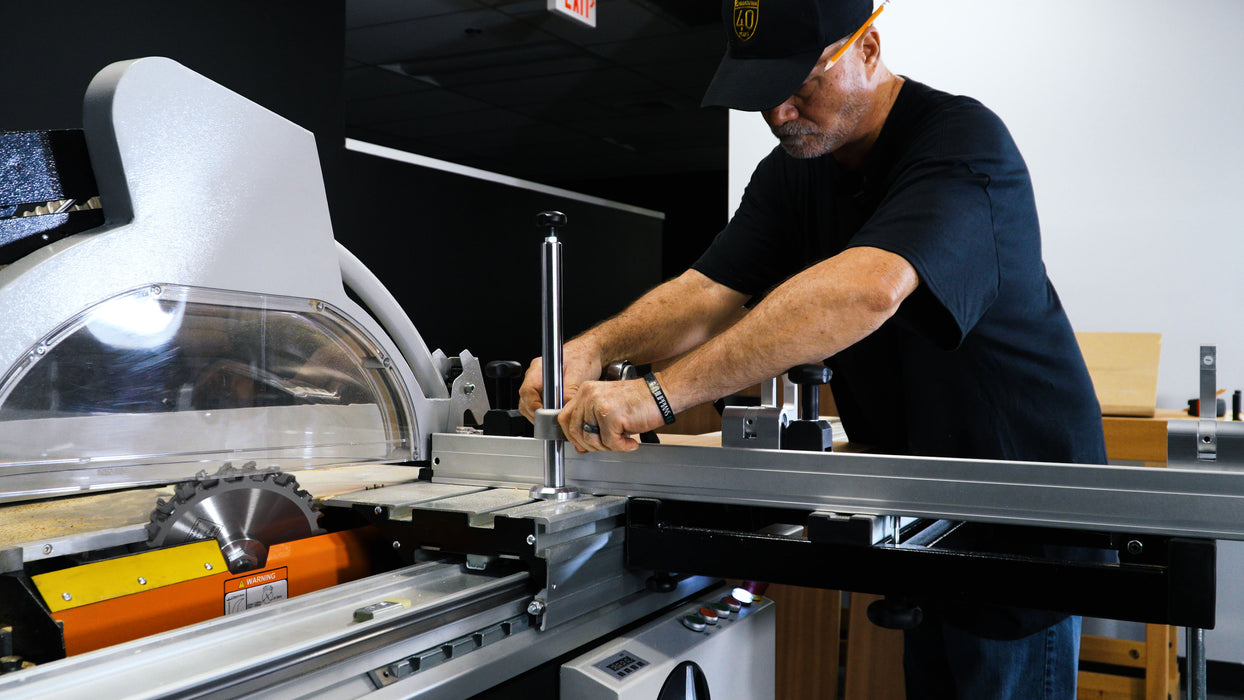 Maksiwa Sliding Table Saw BMS.1600.IR - 5HP Main Blade- Dado Blade-  1HP Scoring Blade
