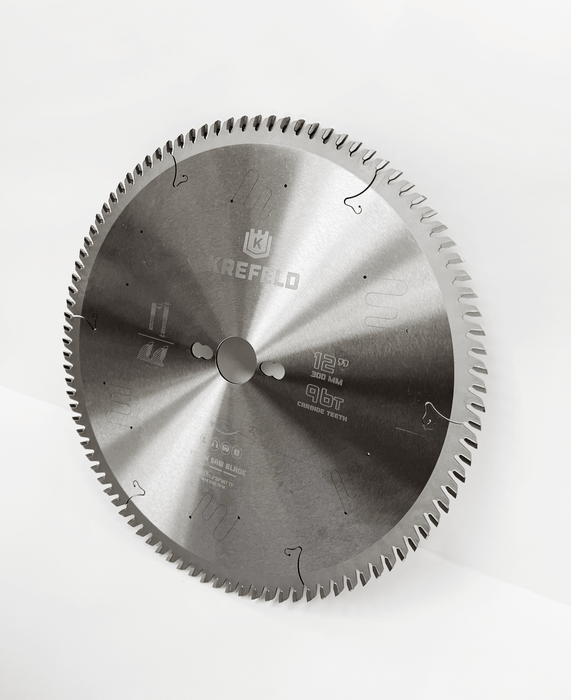 KREFELD Circular Finish Saw Blade - 12 Inch D x 96T TP - 1 3/16 inches / 30mm Arbor Size / Kerf 3mm