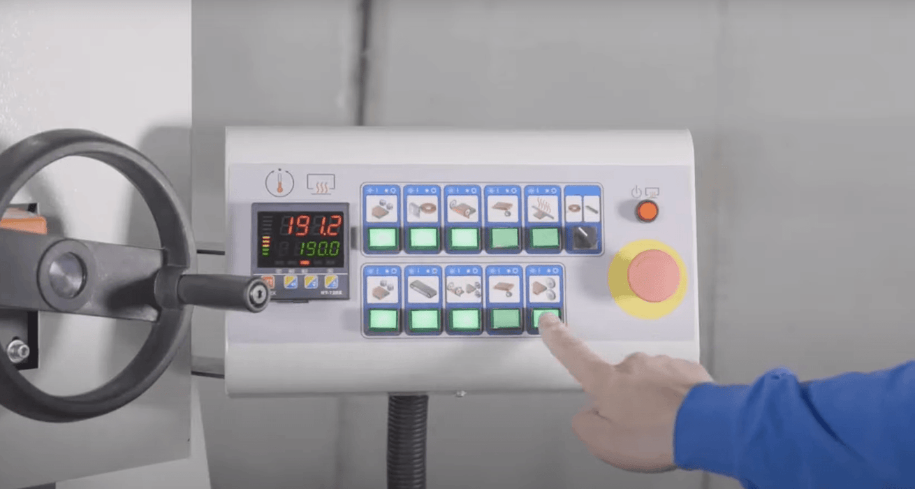 CANTEK Automatic Edgebander MX370PW with Strip Feed Magazine / Premilling & Corner Rounding (3 Phase)