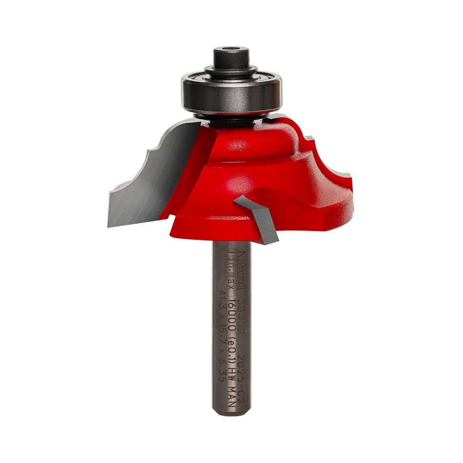 Freud 1-1/2" Quadra-Cut (Dia.) Classical Cove & Bead Bit 38-352