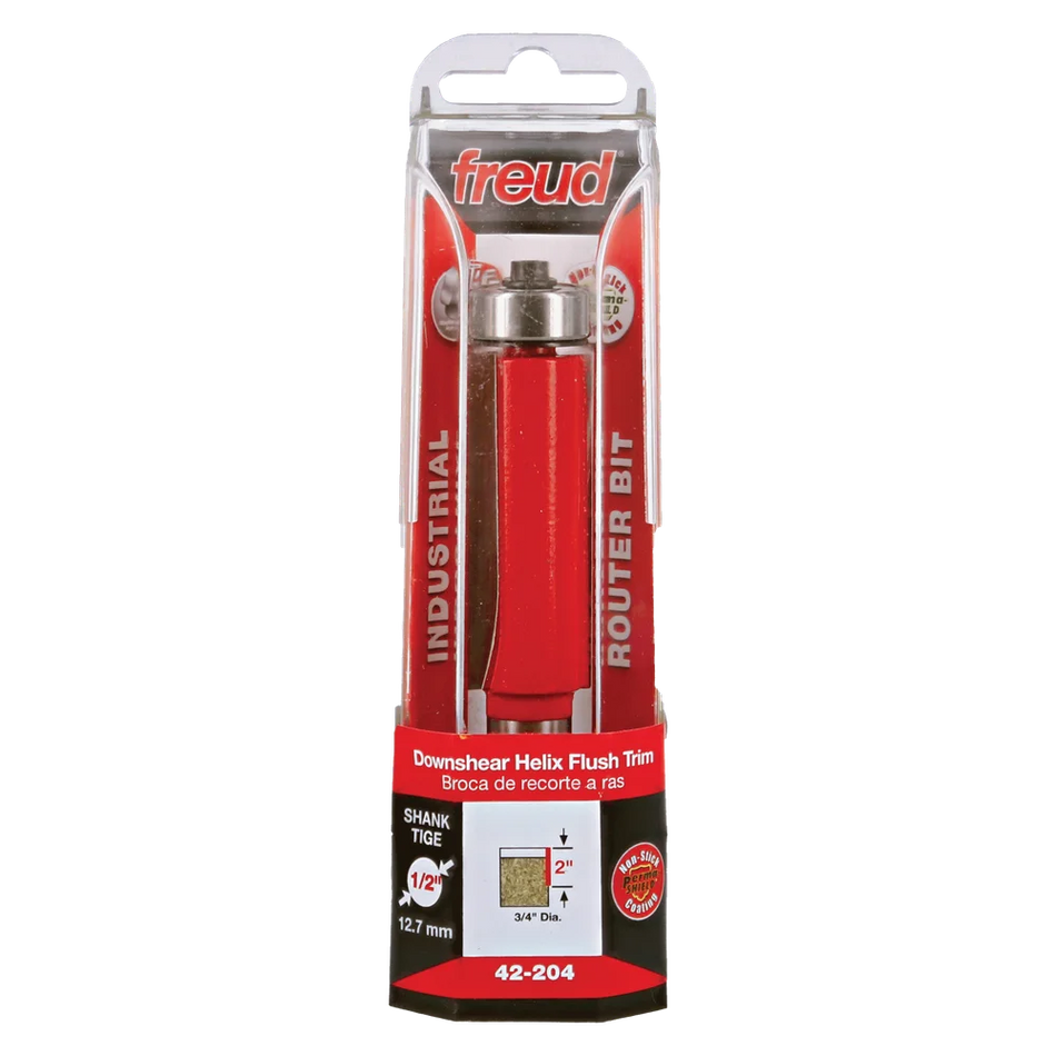 Freud Helix Flush Trim 3/4" (Dia.) Downshear Helix Flush Trim Bit