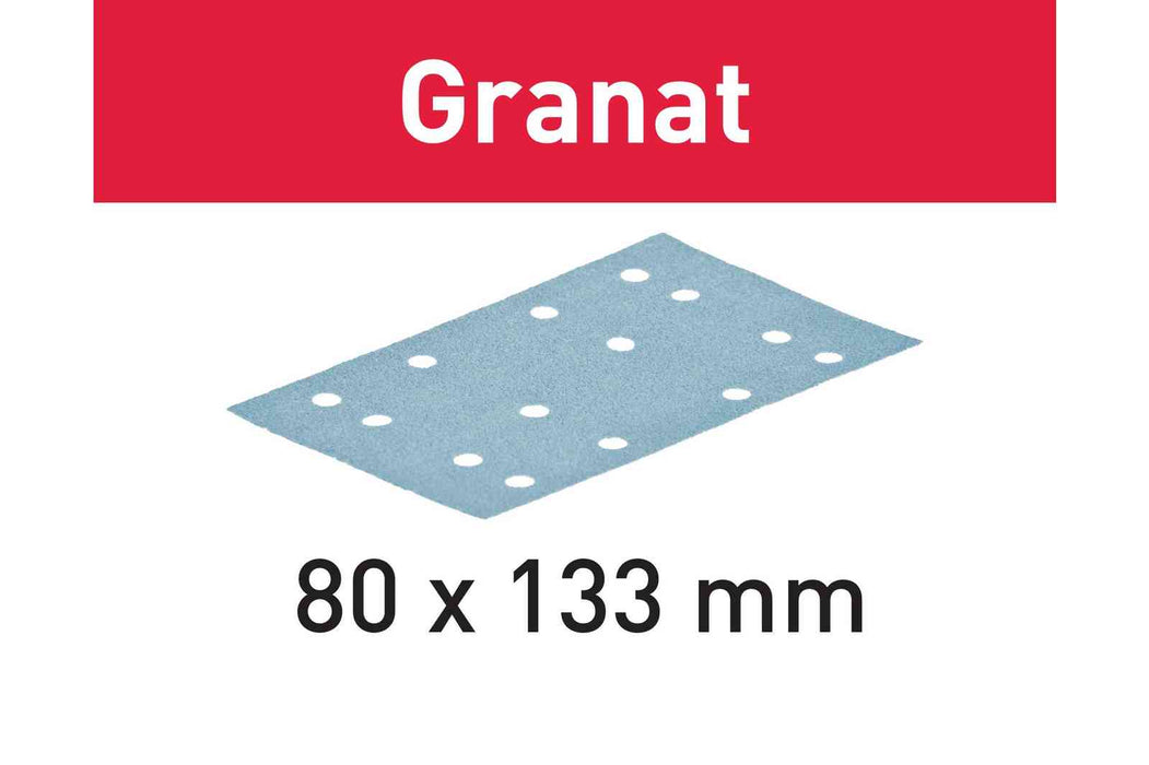 FESTOOL - Grit Abrasives Granat STF 80x133 P80 GR/50