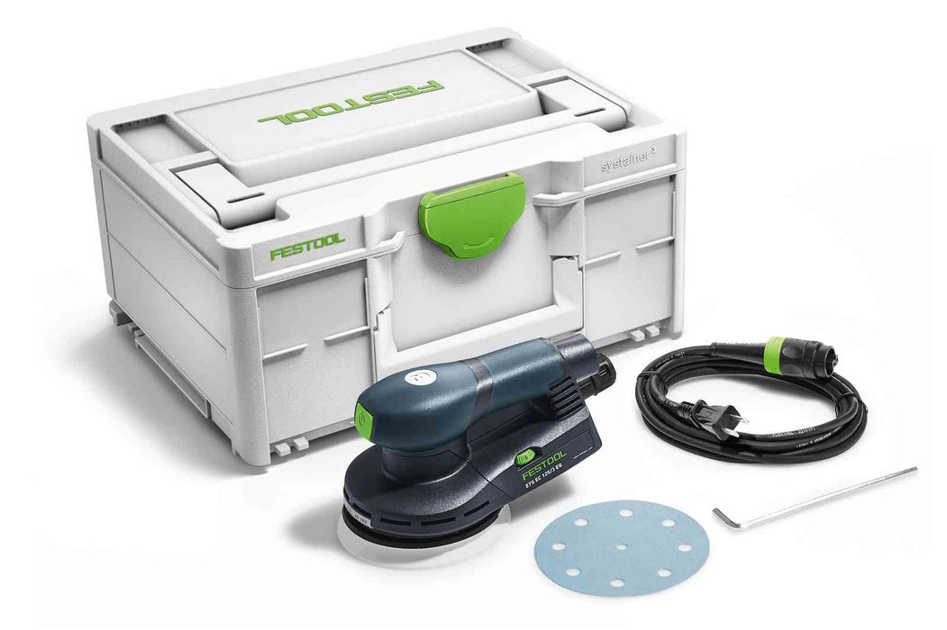 Festool ETS EC 125/3 EQ-Plus 125mm (5") Compact Brushless Finish Sander w/ Systainer3