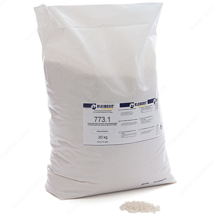 Kleiberit 773.1 Milk Transparent  Hot Melt High Temp 12kg - 25 LB