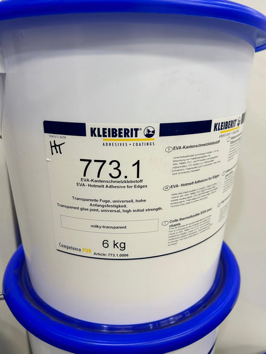 Kleiberit 773.1 Milk Transparent  Hot Melt High Temp 6kg - 13.5 LB