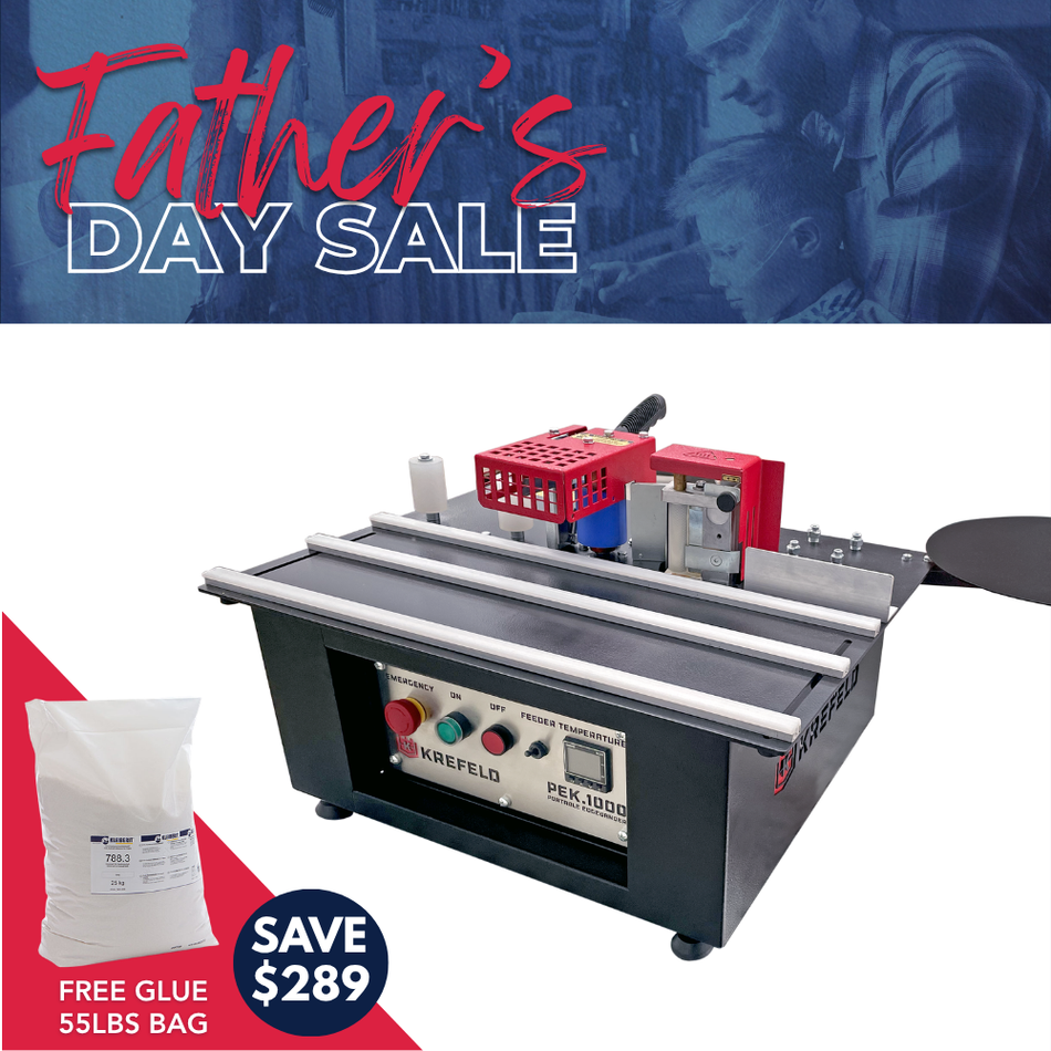 FATHER'S DAY | Krefeld Portable Edgebander PEK.1000 + FREE Bag of Glue