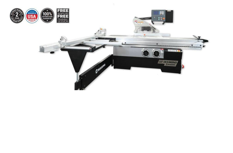 Maksiwa Sliding Panel Saw Diamond 10HP Main Motor 3 phase 220 V - BMD.3200.IR