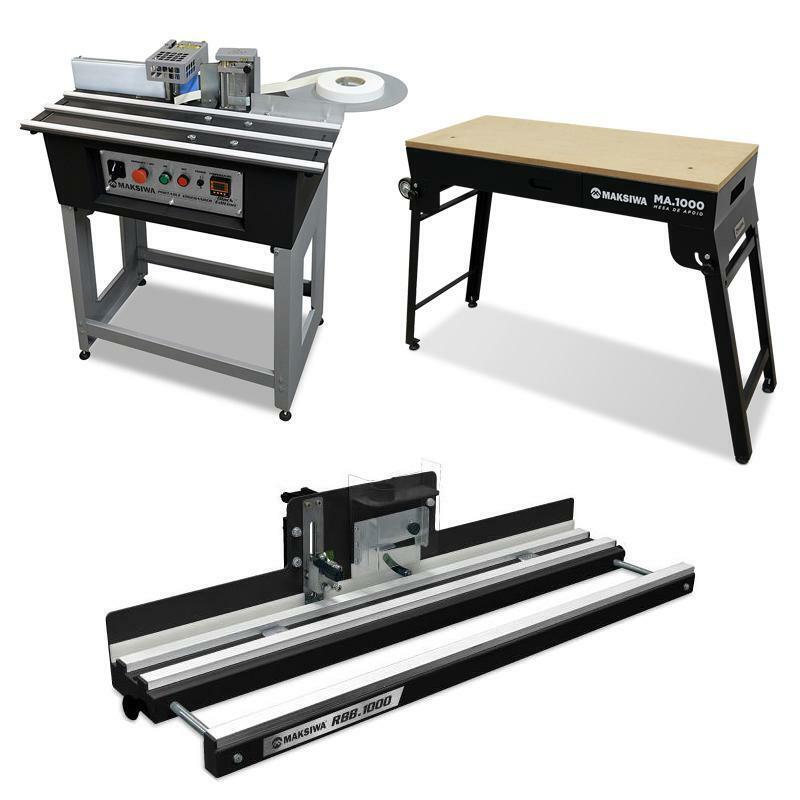Maksiwa Edge Banding Combo - Edgebander CBC.E  + Edge Trimmer RBB.1000 + Workbench MA.1000