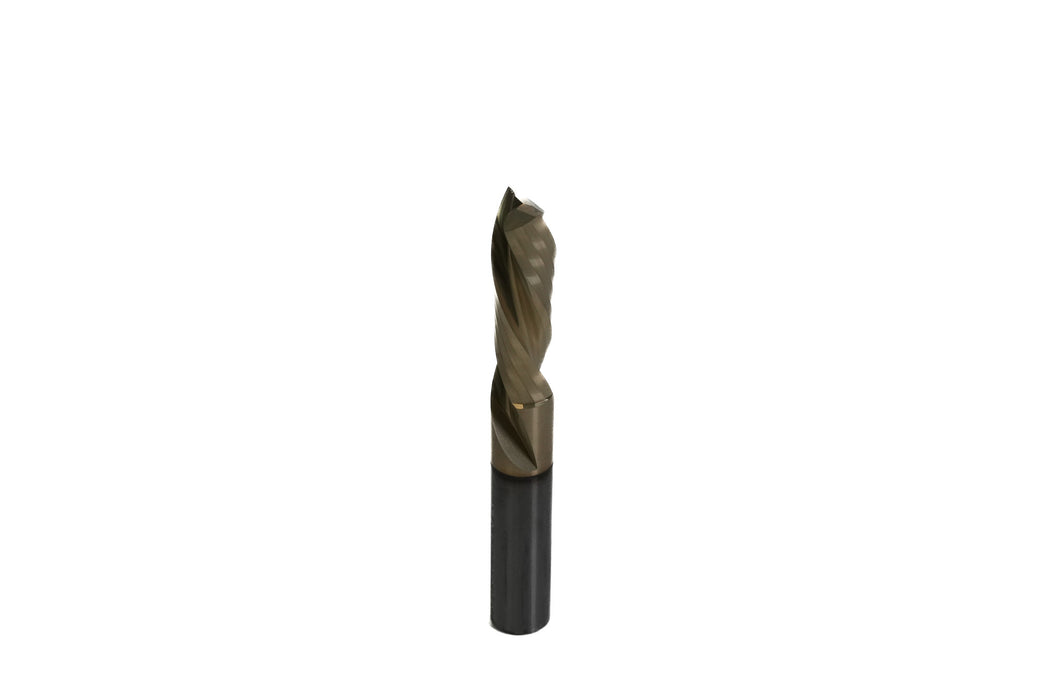 KWS - Coated Spiral Plunge 3/8 Dia x 1-1/4 CH x 3/8 SHK 3 Inch Long Down-Cut Router Bit