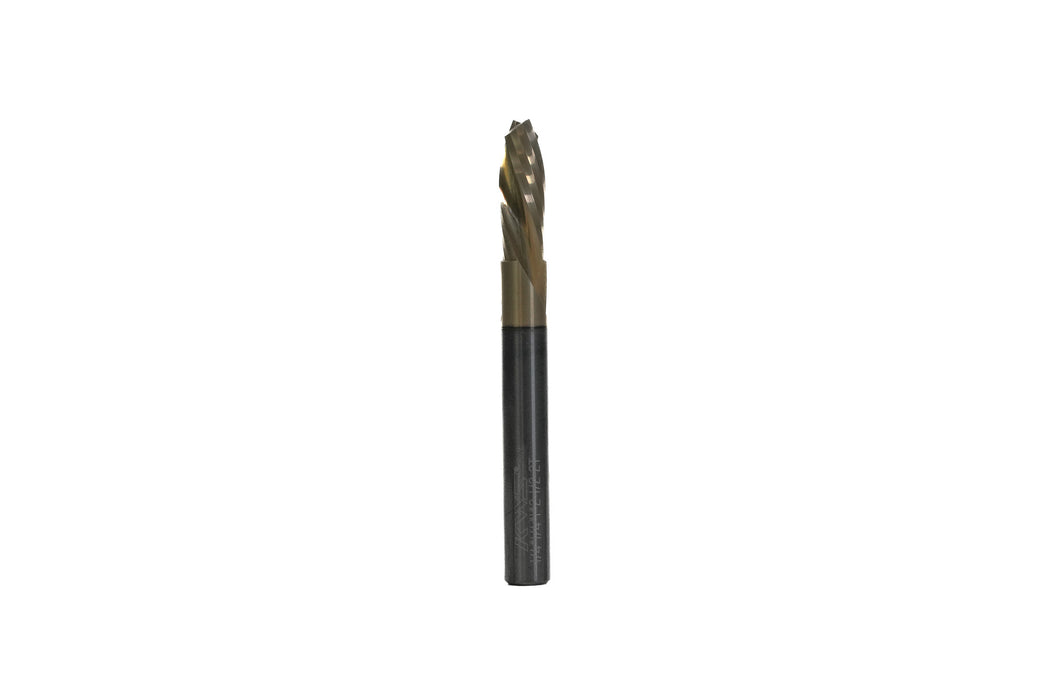 KWS - CNC Solid Carbide Compression Spiral 1/4 D x 1 CH x 1/4 SHK x 2-1/2 Inch Long Router Bit