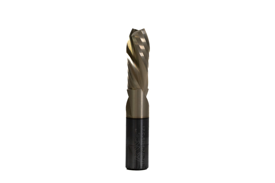 KWS - CNC SC Mortise Compression Spiral 1/2 D x 1-1/4 CH x 1/2 SHK x 3 Inch Long 2 Flute Router Bit