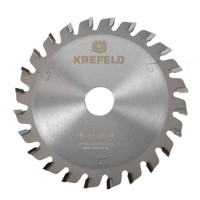 Krefeld Scoring Blade - Carbide Tipped 120MM D x 24T ATB 20MM Bore