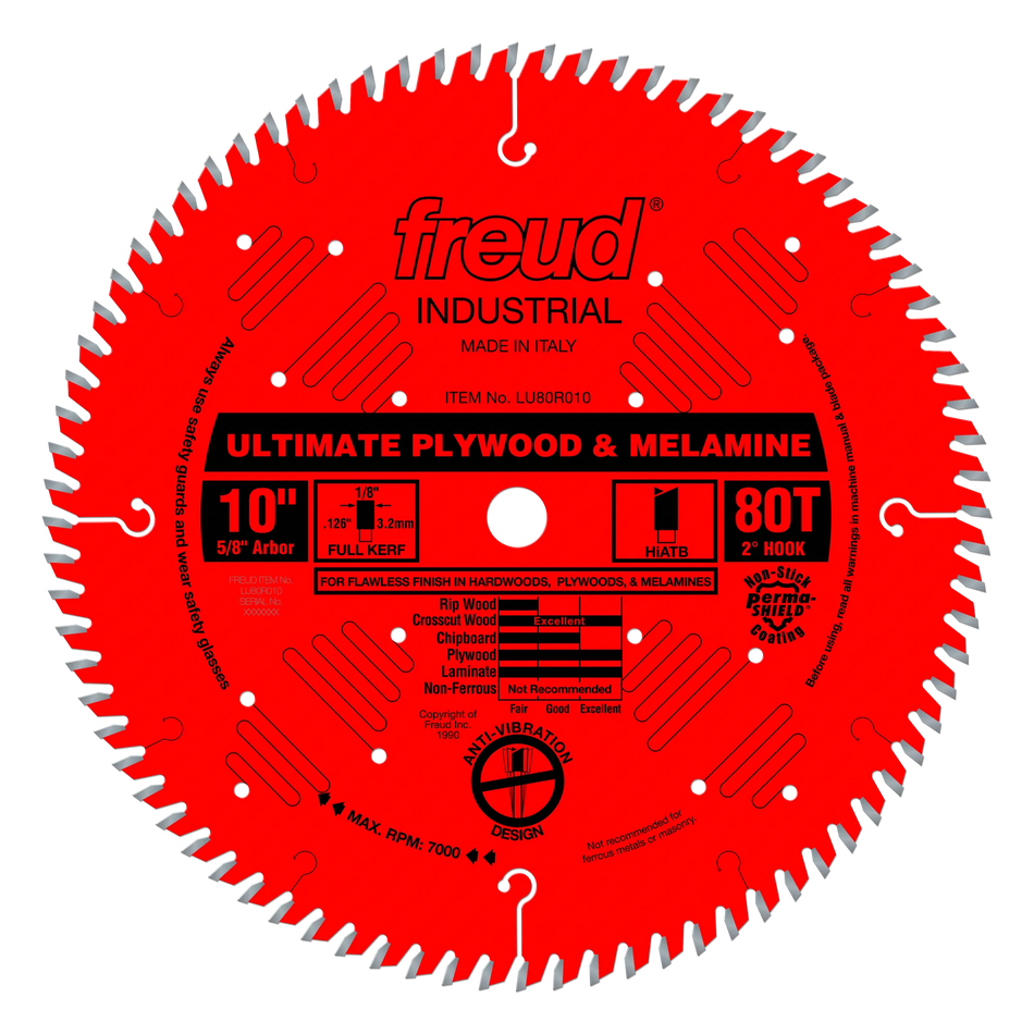 Freud 10" Ultimate Plywood & Melamine Blade
