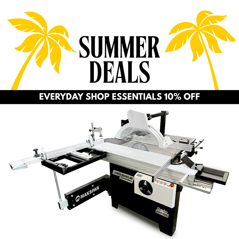 Summer Deals | Maksiwa Sliding Table Saw 5HP Main Blade/Dado Blade 1HP Scoring Blade | BMS.1600.IR (Copy)