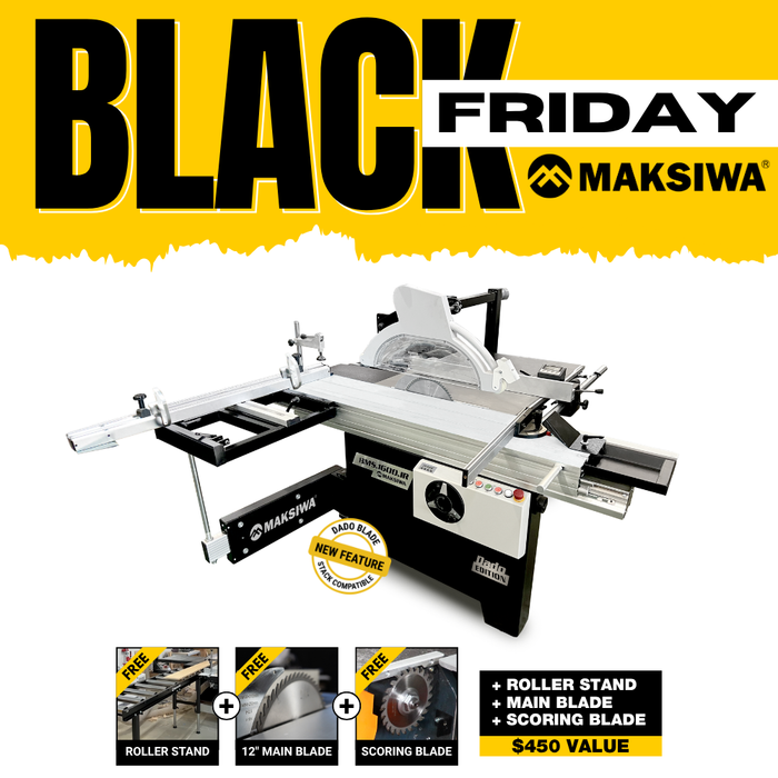 Maksiwa BMS.1600.IR Dado Edition + FREE PRA/9 + FREE Main and Scoring Blade