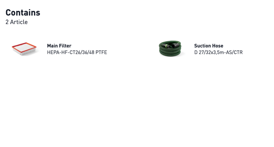 Festool Dust Extractor CT 36 EI HEPA CLEANTEC