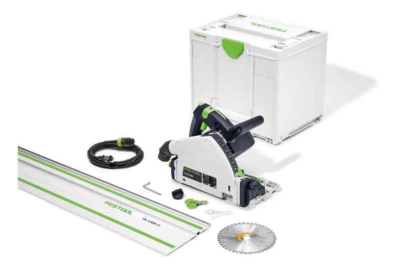 FESTOOL - Plunge Cut Track Saw TS 55 FEQ-F-Plus-FS (With Guide Rail)