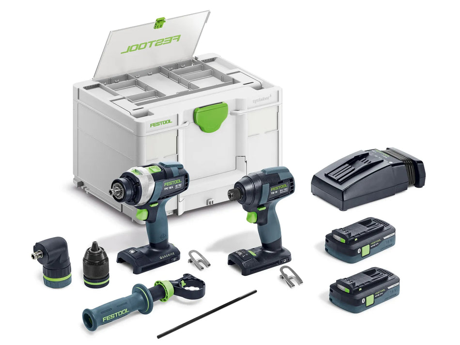 Festool Impact Driver and Drill set TID 18 HPC I-Set TPC 18/4
