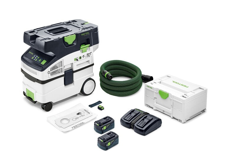 Festool Cordless Mobile Dust Extractor Cleantec CTC Midi I Hepa-Plus