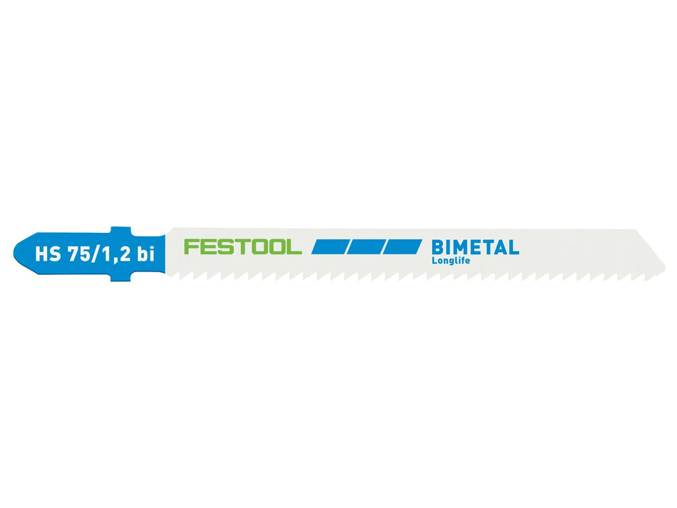 Festool Jigsaw Blade HS 75/1,2 BI/5 Metal Steel/Stainless Steel — article 204270