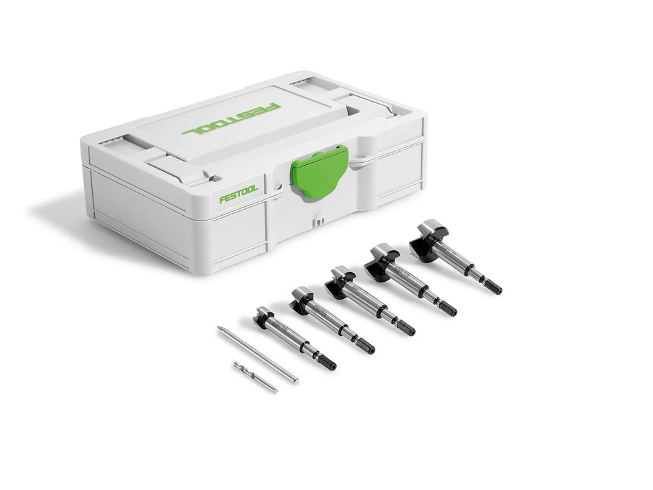 Festool 578110 Forstner drill bit set with five bits, centering bit, punch and Systainer SYS3 S 76