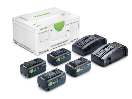 Festool Energy Set SYS18V 4xTBX8/2xSCA16 US — official Festool product photo