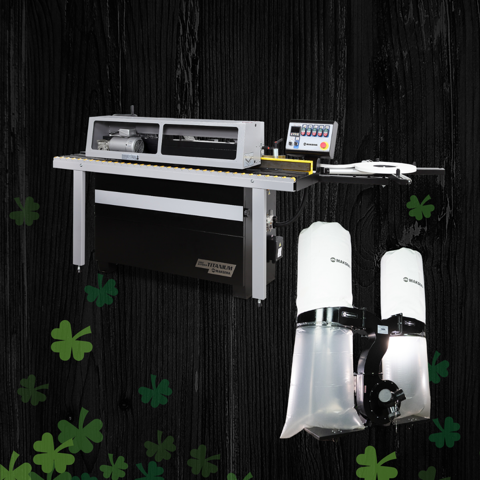 Maksiwa Titanium Automatic Edgebander | CBC.T + FREE Dust Collector Black Edition 3HP – 3 Entries CPD/3.C