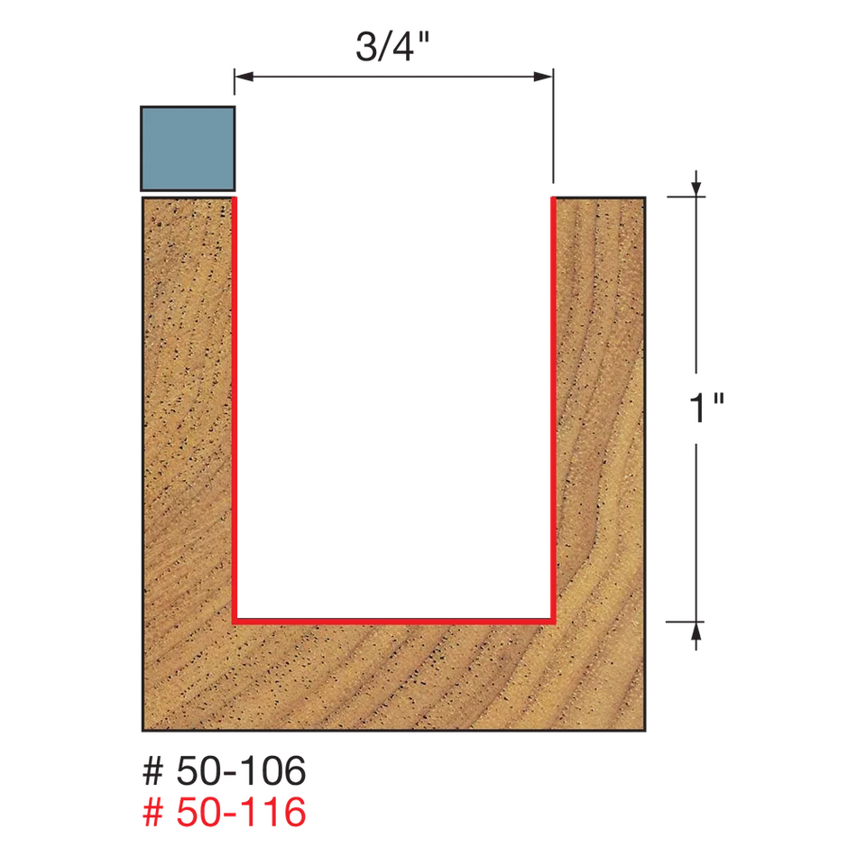 Freud Top Bearing Flush Trim 3/4" (Dia.) Top Bearing Flush Trim Bit