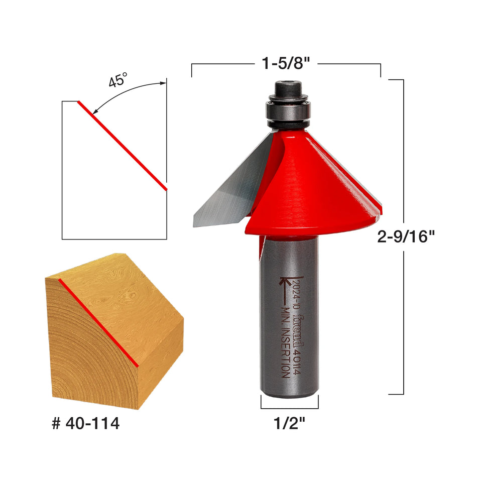 Freud 1-5/8" (Dia.) Chamfer Bit 40-114