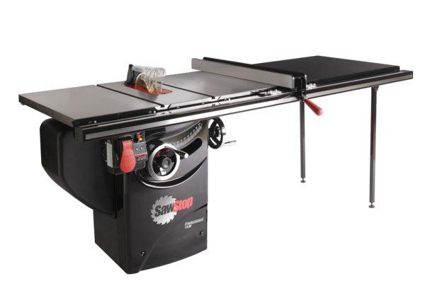 SawStop PCS175-TGP252 1.75 HP Professional Cabinet Saw with 52” Professional T-Glide fence system, rails & extension table