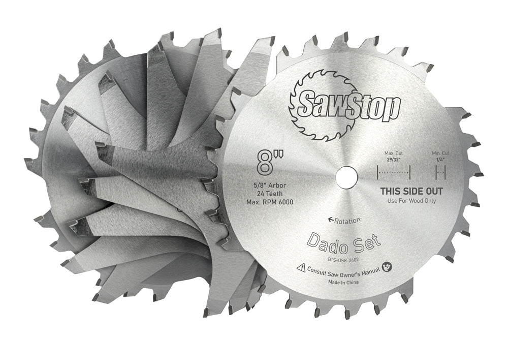 SawStop BTS-DS8-2402 8″ Premium Dado Set