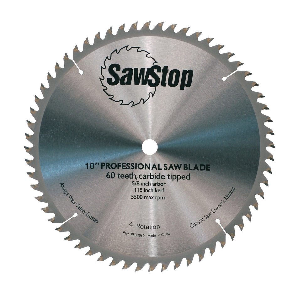 SawStop CB104 184 60-Tooth Combination Table Saw Blade