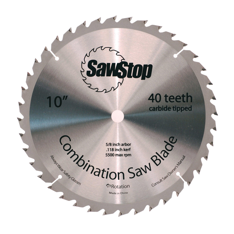 SawStop CNS-07-148 40-Tooth Combination Table Saw Blade