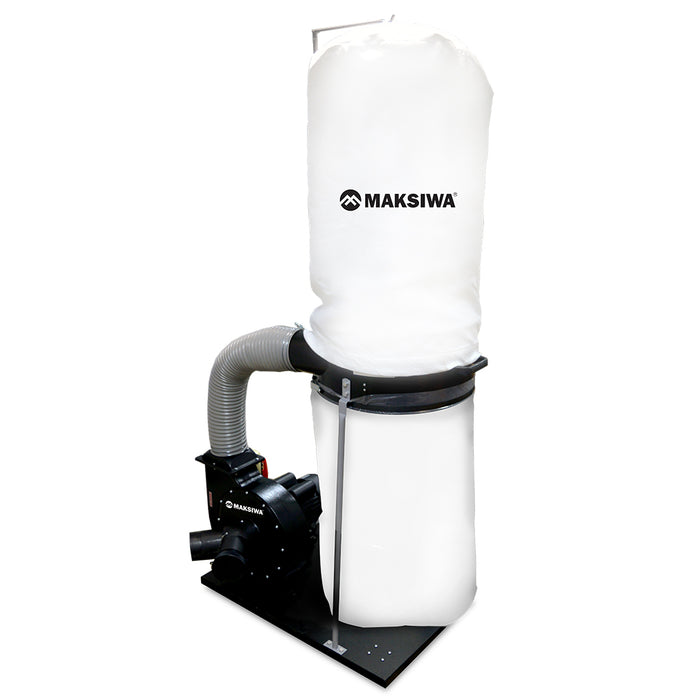 MAKSIWA Dust Collector Black Edition 2HP - 2 Entries Single Phase - CP/2.C BLACK